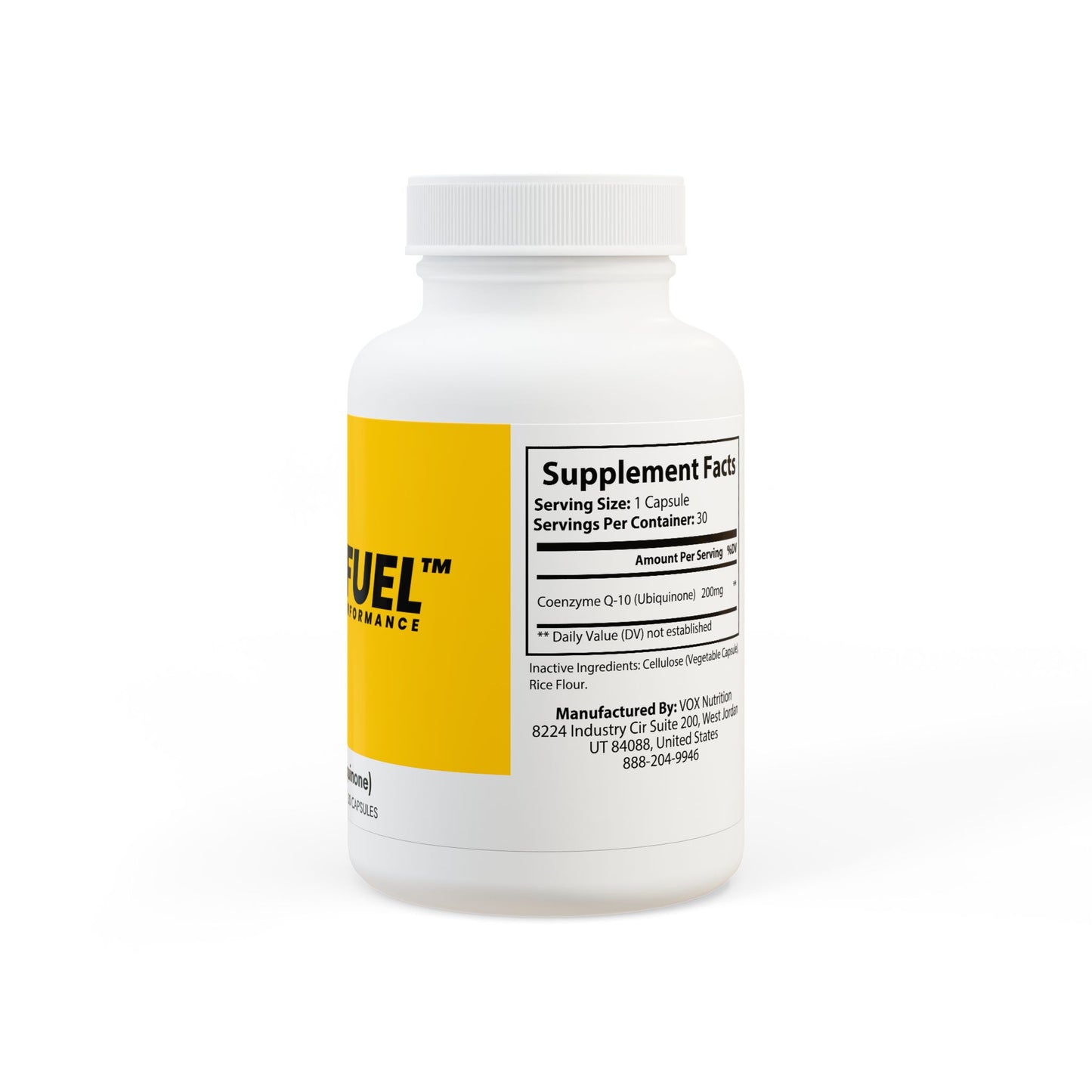 NITRØFUEL™ CoQ10 (Ubiquinone) Supplement (30 Capsules)