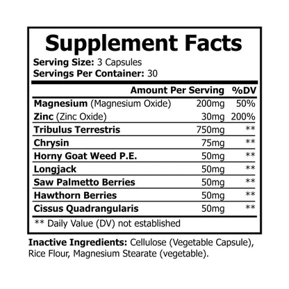 NITRØFUEL™Magnesium Zinc Supplement (90 Capsules)