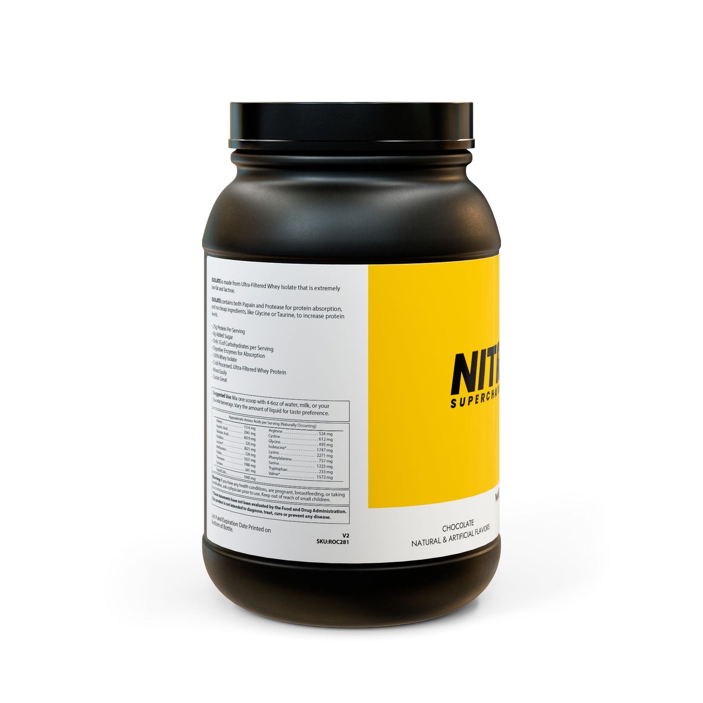 NITRØFUEL™ Whey Isolate Protein Supplement 907g, 2lb