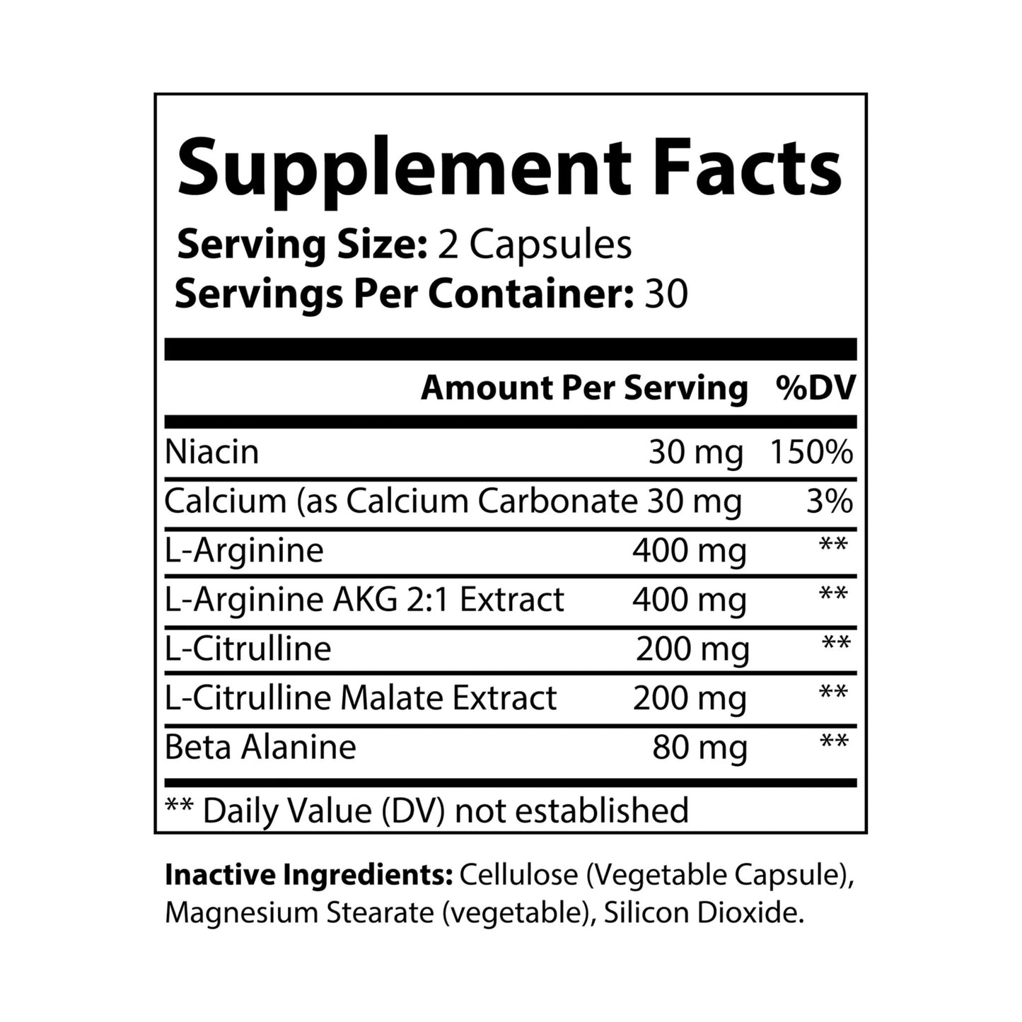 NITRØFUEL™ L-Arginine Supplement (60 Capsules)