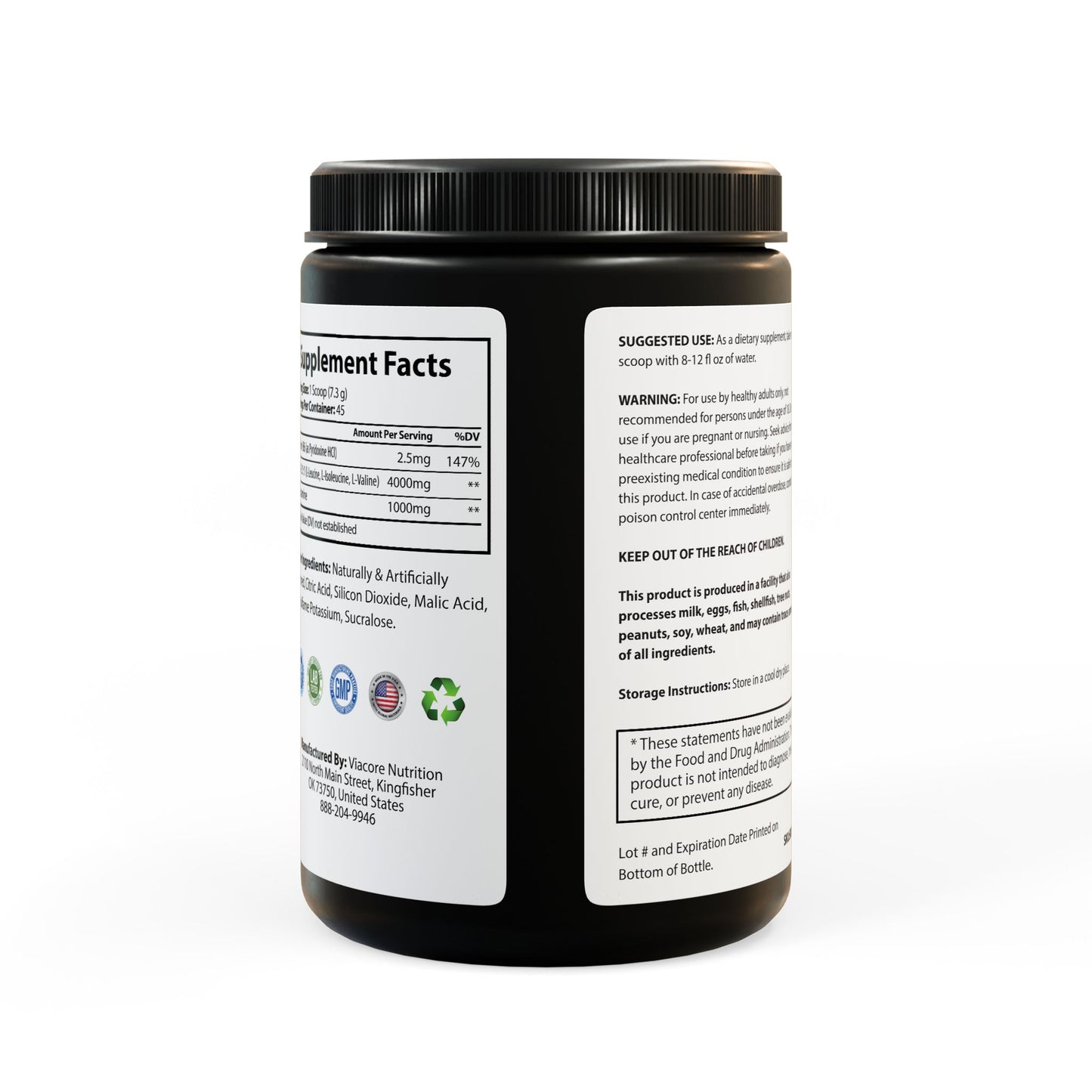 NITRØFUEL™ BCAA Supplement, Watermelon (325g, 11.46oz, 45 servings)