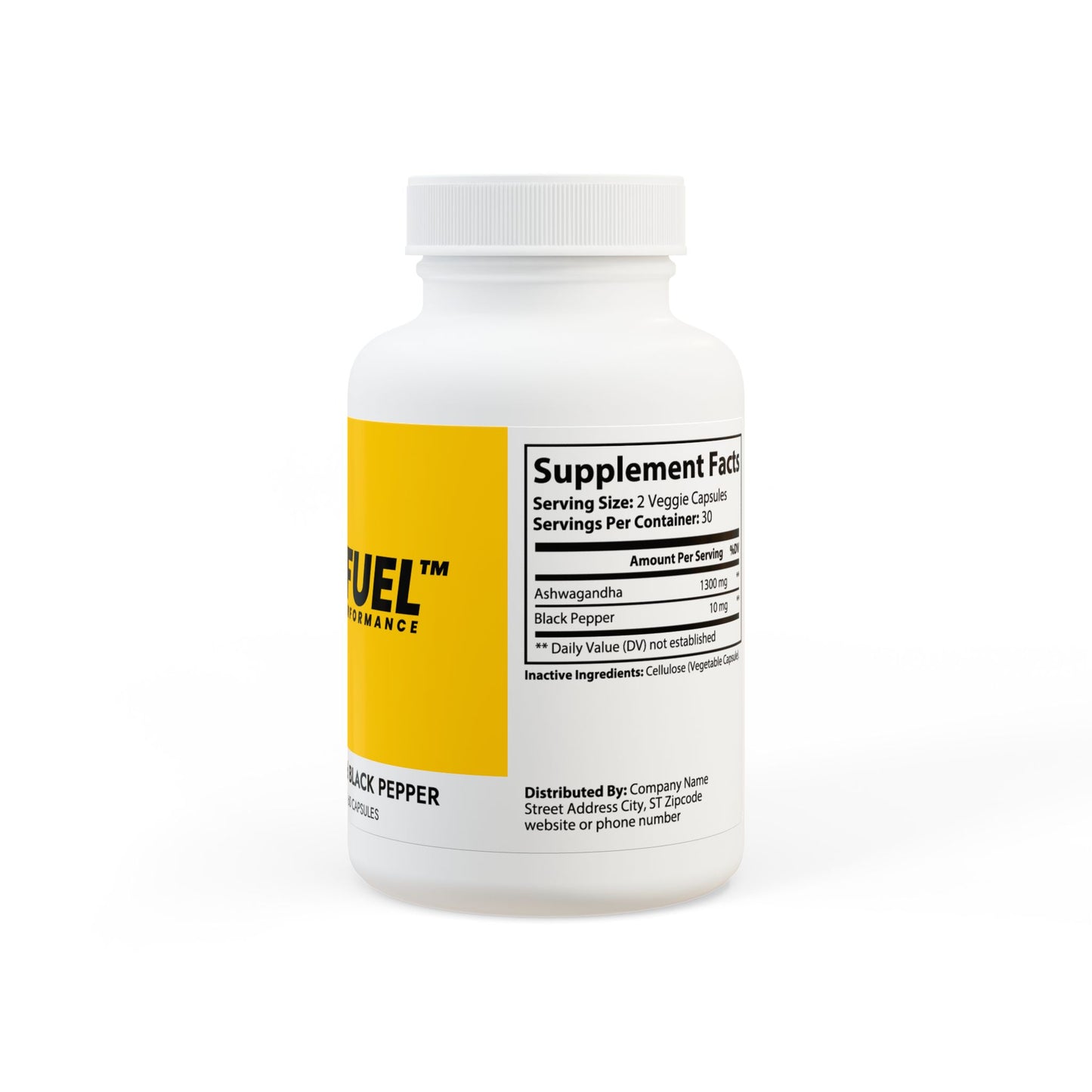 NITRØFUEL™ ASHWAGANDHA & BLACK PEPPER (60 CAPSULES)