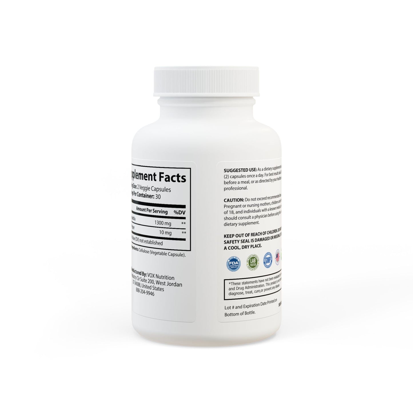 NITRØFUEL™ ASHWAGANDHA & BLACK PEPPER (60 CAPSULES)
