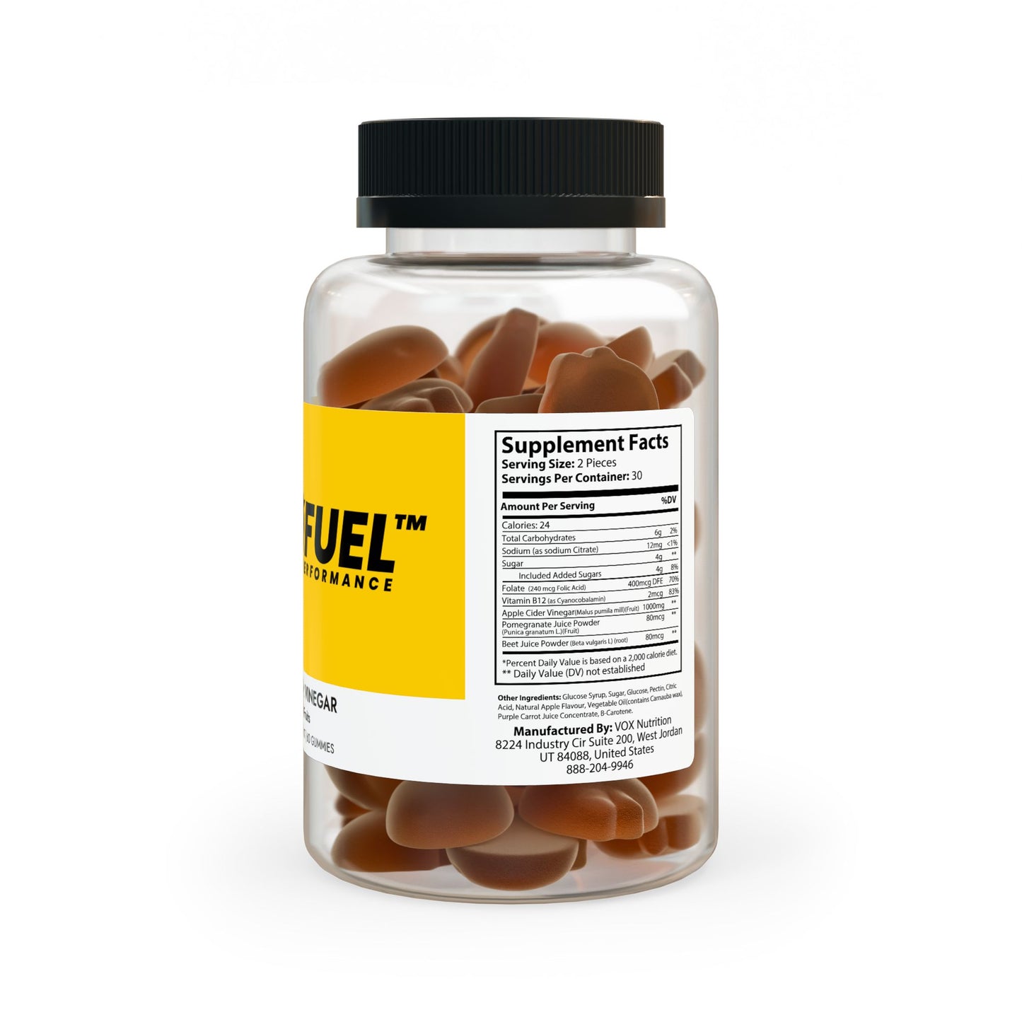 NITRØFUEL™ APPLE CIDER VINEGAR GUMMIES (60 Gummies)