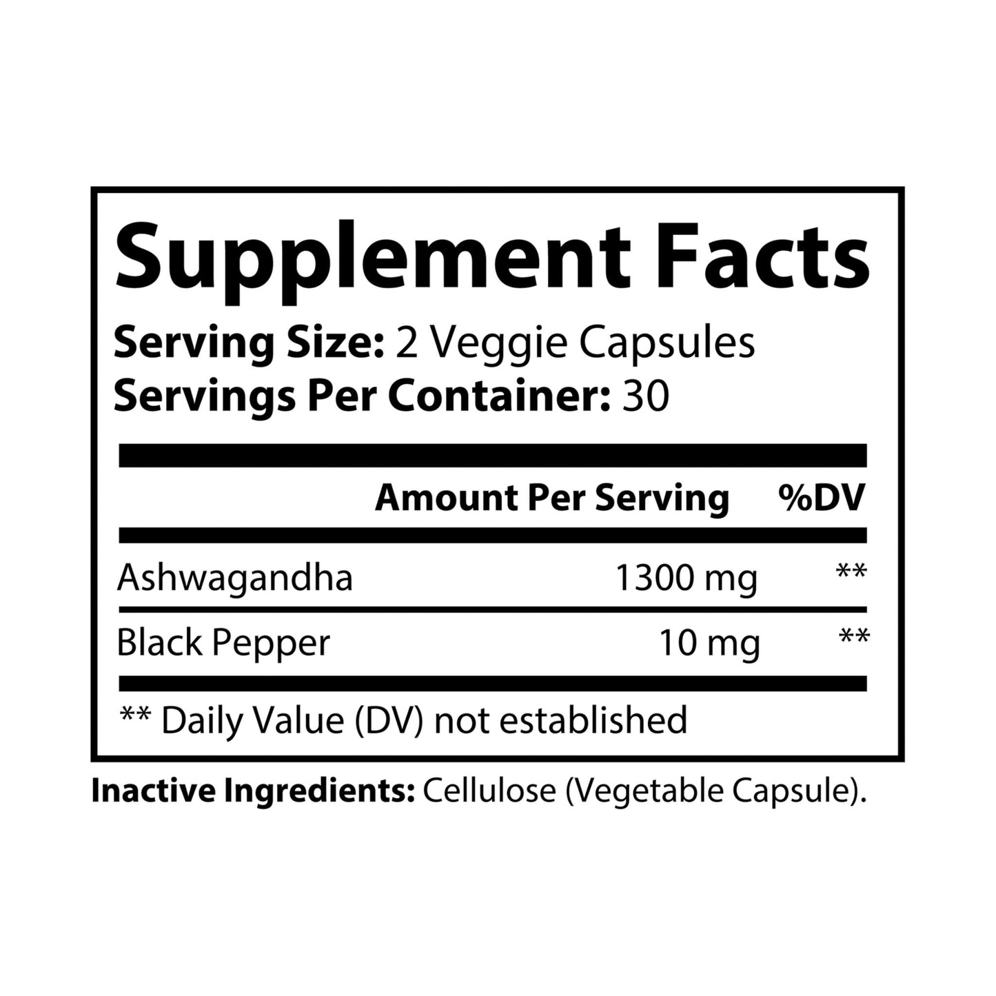 NITRØFUEL™ ASHWAGANDHA & BLACK PEPPER (60 CAPSULES)