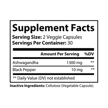 NITRØFUEL™ ASHWAGANDHA & BLACK PEPPER (60 CAPSULES)