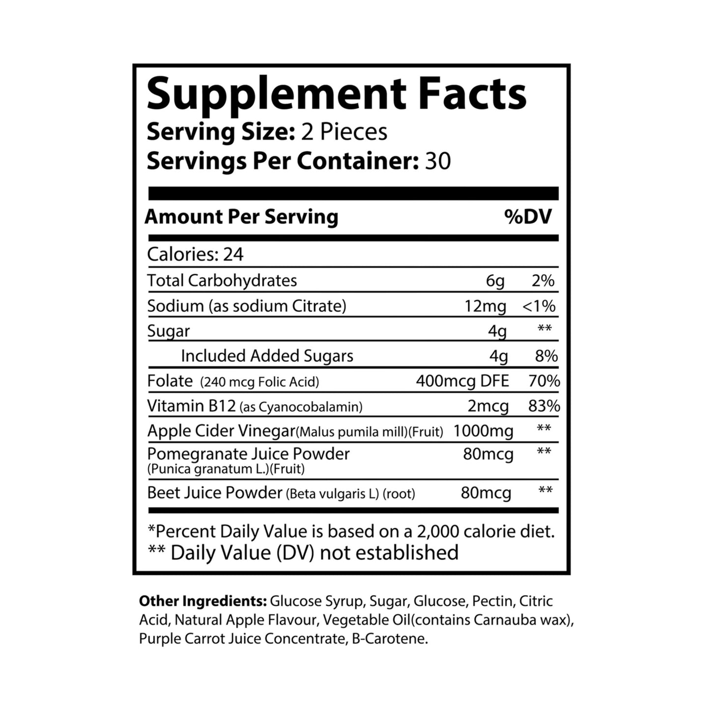 NITRØFUEL™ APPLE CIDER VINEGAR GUMMIES (60 Gummies)