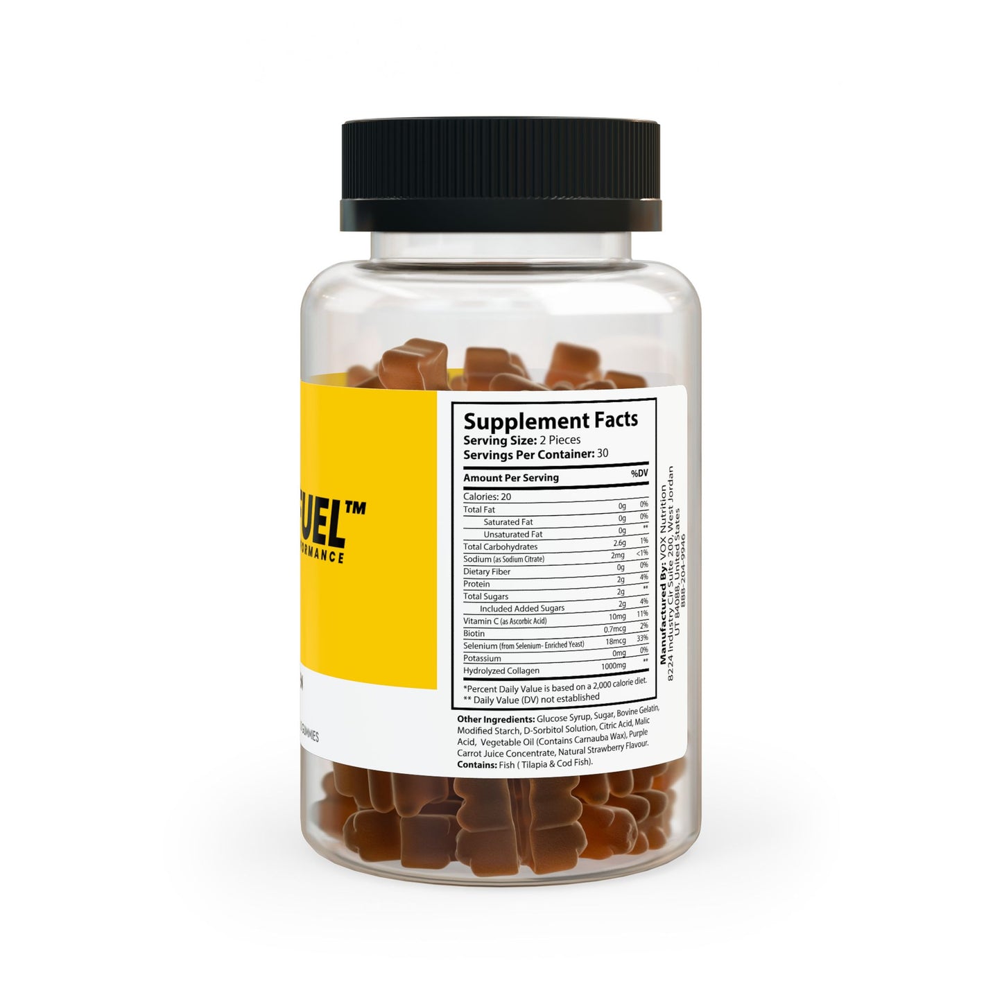 NITRØFUEL™  Collagen Gummies (60 Gummies)
