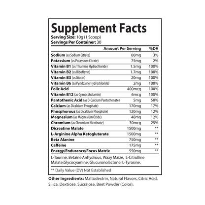 NITRØFUEL™ Pre-Workout Supplement, Watermelon (300g, 10.58oz)